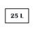 سعة 25 لتر